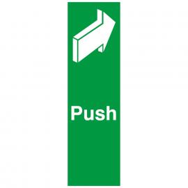 Push - Door Sign - Self Adhesive - 5cm (2&quot;)