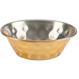 Ramekin - Dimple Hammered Finish - Stainless Steel - Gold Plated - 4.5cl (1.5oz)