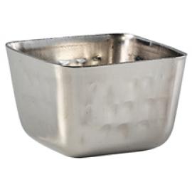 Square Ramekin - Dimple Hammered Finish - Stainless Steel - 7cl (2.5oz)
