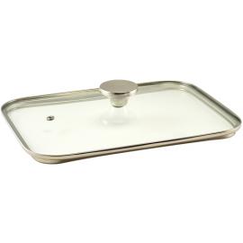 Lid - Oblong - For Cast Aluminium Roaster - Glass - 30cm (11.8")