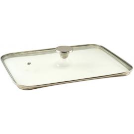 Lid - Oblong - For Cast Aluminium Roaster - Glass - 35.5cm (14&quot;)