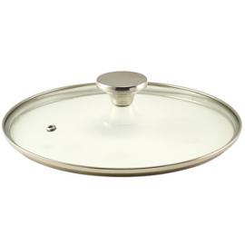 Lid - Round - For Cast Aluminium Casserole - Glass - 24cm (9.5")