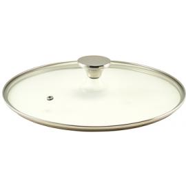 Lid - Round - For Cast Aluminium Casserole - Glass - 28cm (11&quot;)