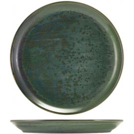 Coupe Plate - Terra Porcelain - Aqua Green - 24cm (9.5")