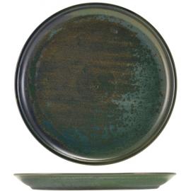 Coupe Plate - Terra Porcelain - Aqua Green - 27cm (10.6")