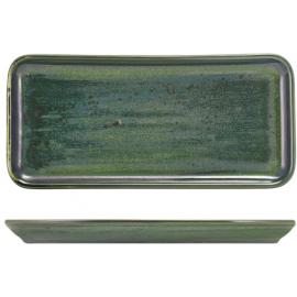 Plate - Narrow Rectangular - Terra Porcelain - Aqua Green - 27cm (10.6")