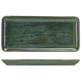 Plate - Narrow Rectangular - Terra Porcelain - Aqua Green - 30cm (11.8")