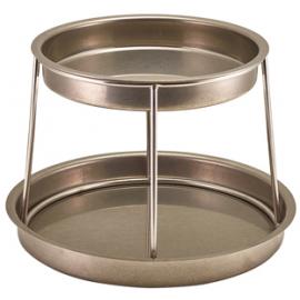 Seafood Stand - Vintage Steel - 2 Tier - 19.25cm (7.6")