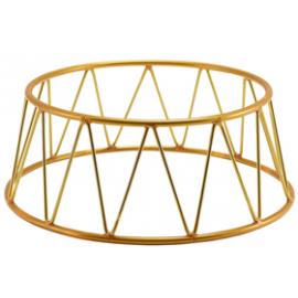 Crown Buffet Riser - Anti-Slip Coated - Round - Gold - 10cm (4")