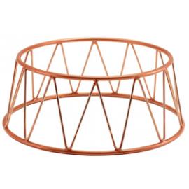 Crown Buffet Riser - Anti-Slip Coated - Round - Copper - 10cm (4")