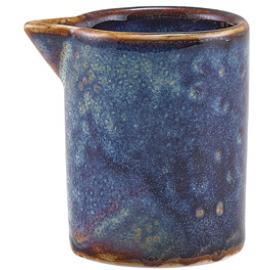 Cream or Milk Jug - Straight Sided - Terra Porcelain - Aqua Blue - 5cl (1.75oz)