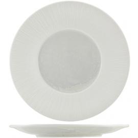 Winged Plate - Incise Porcelain - Lucine - 28.5cm (11.25")