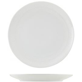 Coupe Plate - Incise Porcelain - Solara - 20cm (7.75")