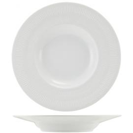 Pasta Or Soup Plate - Winged - Incise Porcelain - Solara - 24cm (9.5") - 20cl (7oz)