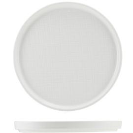 Presentation Plate - Low Profile - Incise Porcelain - Lavara - 20cm (7.75")