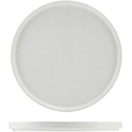 Presentation Plate - Low Profile - Incise Porcelain - Lavara - 25cm (9.75")
