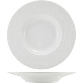 Pasta Or Soup Plate - Winged - Incise Porcelain - Lavara - 24cm (9.5") - 20cl (7oz)