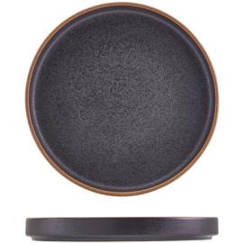 Presentation Plate - Stoneware - Kava - Black - 20cm (7.75")