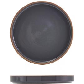 Presentation Plate - Stoneware - Kava - Dark Grey - 18cm (7")