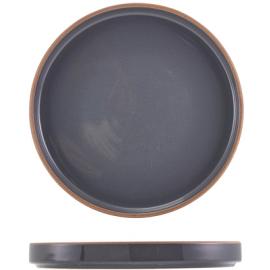 Presentation Plate - Stoneware - Kava - Dark Grey - 20cm (7.75")