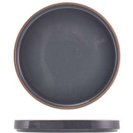 Presentation Plate - Stoneware - Kava - Dark Grey - 25cm (9.75")