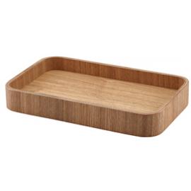 Tray - Rectangular - Light Wood Veneer - 23cm (9")