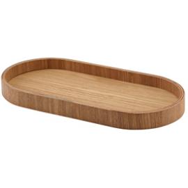 Tray - Oval - Light Wood Veneer - 23cm (9")