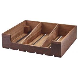 Display Crate - Rustic Wood - GN 1/2
