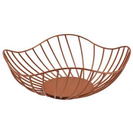 Lotus Leaf Display Basket - Wire - Copper - 28.5cm (11.25") - 10cm Deep