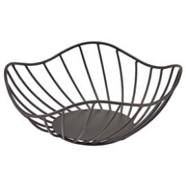Lotus Leaf Display Basket - Wire - Black - 20cm (8") - 8cm Deep
