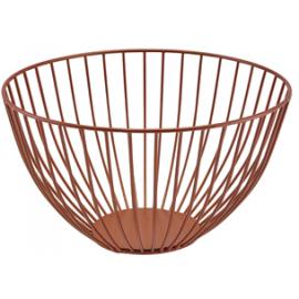 Display Basket - Round - Wire - Copper - 24cm (9.5") - 13cm Deep