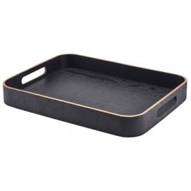 Serving Tray - Butlers - Oblong - Wood Veneer - Black - 35.5cm (14")