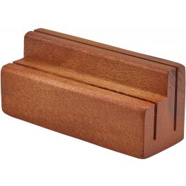 Menu Stand - Acacia Wood - 2 Slot