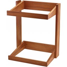Wooden Crate Stand - 2 Tier - Acacia Wood - 44cm (17.3")