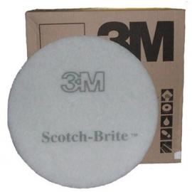 Floor Pad - Scotch Brite&#8482; - Premium - White - 30.5cm (12&quot;)