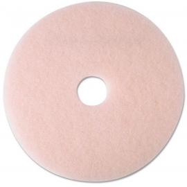 Floor Pad - Eraser Burnish - Scotch-Brite&#8482; - 3600 Series - Pink - 43cm (17")