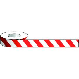 Floor Or Wall Tape - Self Adhesive - Red & White - 5cm (2&quot;)