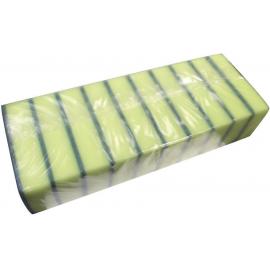 Foam Scourer - Abrasive - Yellow & Green - 15cm (6&quot;)