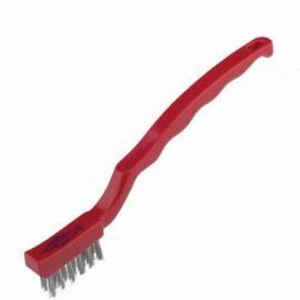 Niche Brush - Stainless Steel Bristles - Red