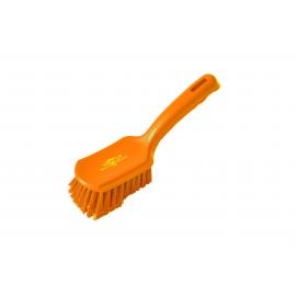 Churn Brush - Short Handled - Medium Stiff - Orange - 25.4cm (10&quot;)