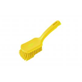 Churn Brush - Short Handled - Medium Stiff - Yellow - 25.4cm (10&quot;)