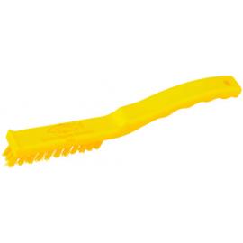 Detail Brush - Professional Stiff Bristle - Yellow - 22.4cm (8.8&quot;)