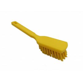 Utility Brush - Long Handle - Stiff - Yellow - 24cm (9.5&quot;)