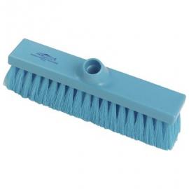 Flat Sweeping Broom Head - Soft - Premier - Blue - 28cm (11&quot;)