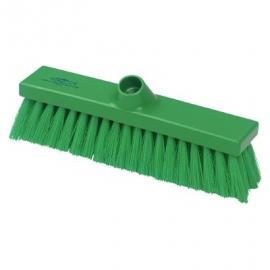 Flat Sweeping Broom Head - Stiff - Premier - Green - 28cm (11&quot;)