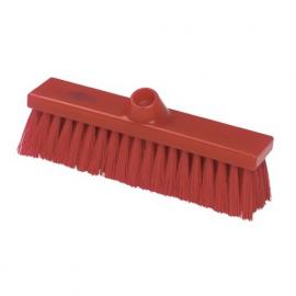 Flat Sweeping Broom Head - Stiff - Premier - Red - 28cm (11&quot;)