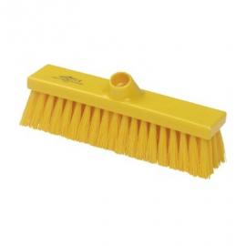 Flat Sweeping Broom Head - Stiff - Premier - Yellow - 28cm (11&quot;)