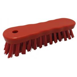 Hand Scrubbing Brush - Polypropylene - Stiff - Red - 18cm (7&quot;)