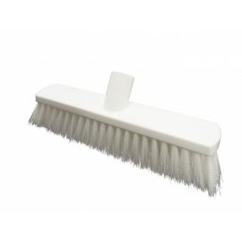 Sweeping Brush Head - Soft Crimped Fill - White - 28cm (11&quot;)