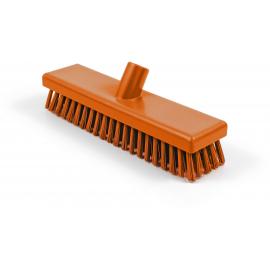 Deck Scrubbing Brush Head - Extra Stiff - Orange - 30cm (12&quot;)